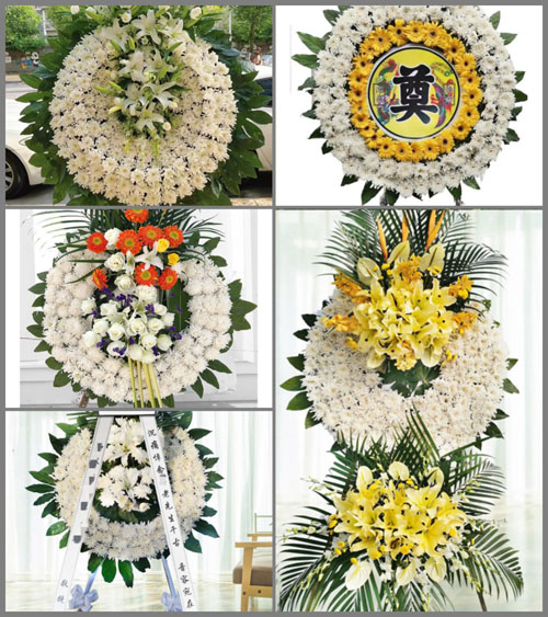广东梅州市丰顺县砂田镇岳坑村花圈速递